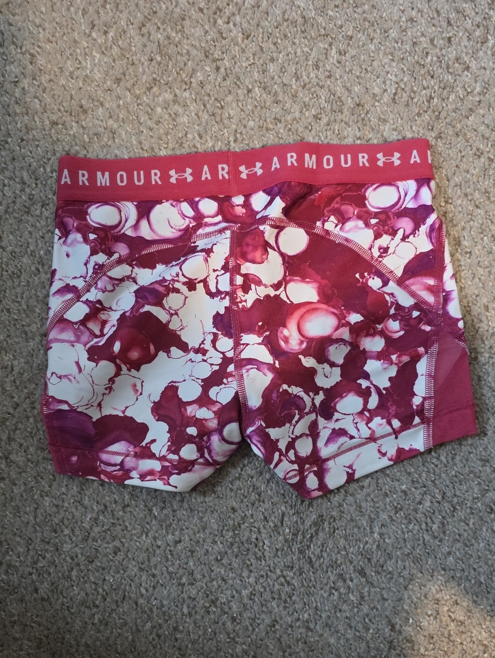 Under Armour Women’s Pink Marble Performance Shorts